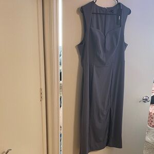 Fashion Nova Purple Midi Dress